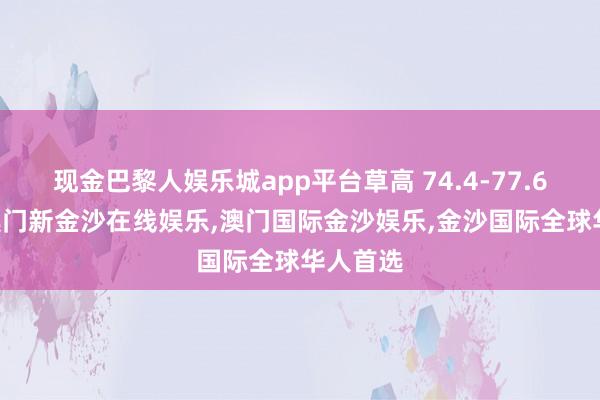 现金巴黎人娱乐城app平台草高 74.4-77.6 厘米-澳门新金沙在线娱乐,澳门国际金沙娱乐,金沙国际全球华人首选