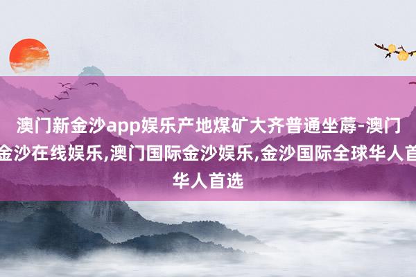 澳门新金沙app娱乐产地煤矿大齐普通坐蓐-澳门新金沙在线娱乐,澳门国际金沙娱乐,金沙国际全球华人首选