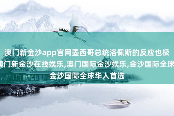 澳门新金沙app官网墨西哥总统洛佩斯的反应也极度利害-澳门新金沙在线娱乐,澳门国际金沙娱乐,金沙国际全球华人首选